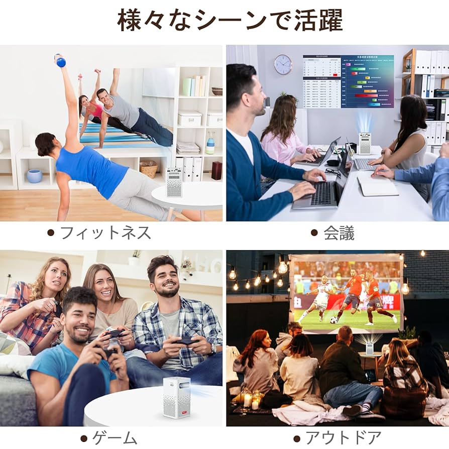 Amazon.co.jp: プロジェクター 小型 Android 9.0TV搭載 3D対応